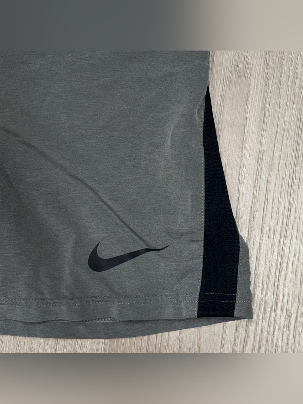 Nike Dri-FIT Athletic Shorts Mens Small Gray Black Training Gym - Picture 9 of 11